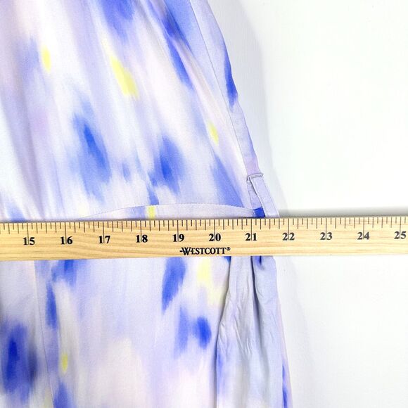 Cloth & Stone Dress Women XL Tie Dye Lavender Purple Halter Maxi Slit Boho Flowy - Picture 8 of 10